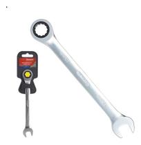 Chave Combinada Corneta Aço Crv Com Catraca 13mm Prateado Chave Combinada Corneta Aço Crv Com Catraca 13mm Prateado