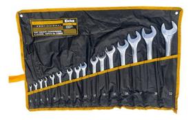 Chave Combinada Cromo Vanádio 6x32 Jogo C/ 16 Pcs - Eda 8ay Chave Combinada Cromo Vanádio 6x32 Jogo C/ 16 Pcs - Eda 8ay
