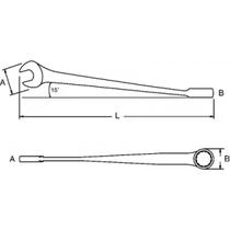 Chave Combinada Invertida 17mm ST40290SC Sata