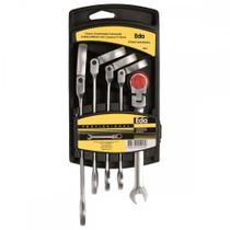 Chave Combinada Jogo Eda Catracada Articulada Cromo Vanadio Com 5 Pecas - 9Ny Chave Combinada Jogo Eda Catracada Articulada Cromo Vanadio Com 5 Pecas - 9Ny