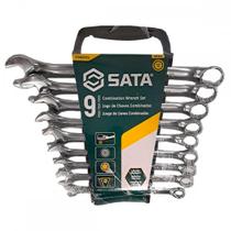 Chave Combinada Jogo Sata 8 A 19Mm Com 9 Pecas - St09020Sj Chave Combinada Jogo Sata 8 A 19Mm Com 9 Pecas - St09020Sj