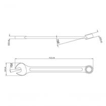 Chave Combinada Tramontina Basic 12mm Em Aço Especial Cromado Chave Combinada Tramontina Basic 12mm Em Aço Especial Cromado