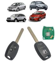 Chave Completa Ignição Contato Hon Civic Fit City Crv 2