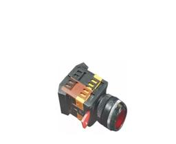 CHAVE COMUT. /SELETORA - FURO Ø 22,5mm - LAY80-PDL25R - (1NA+1NF) - 2 POS. FIXAS - (0-1) - ILUMINADO VERMELHO CHAVE COMUT. /SELETORA - FURO Ø 22,5mm - LAY80-PDL25R - (1NA+1NF) - 2 POS. FIXAS - (0-1) - ILUMINADO VERMELHO