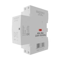 Chave Contator Modular Bipolar 40a 2na 2 Polos DIN35 Magnetico 220v 50/60hz LECT4002