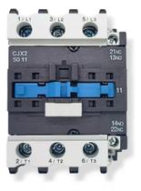 Chave Contatora Tripolar com Contato Auxiliar NA e NF CJX2-5011 50A NFe Chave Contatora Tripolar com Contato Auxiliar NA e NF CJX2-5011 50A NFe