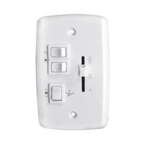 Chave Controle Ventilador de Teto Deslizante 2 Lâmpadas Bivolt