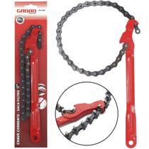 Chave Corrente Saca Filtro De Óleo Tubo Profissional 12" Pol