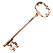 Chave Crânio Cobreada Strass Skull Key 19 cm Metal Proteção