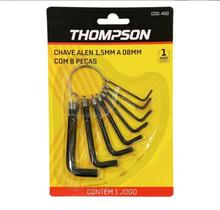 Chave de Aperto Allen L C/ 8 Peças 1,5mm a 8mm Aço Carbono Chave de Aperto Allen L C/ 8 Peças 1,5mm a 8mm Aço Carbono