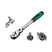 Chave De Catraca Ajustável Com 72 Dentes, Extensão De Cabo 1/4 3/8 1/2 Polegada, Chave De Soquete