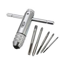 Chave De Catraca Ajustável Em Forma De T M3-M8, Ferramenta De Rosqueamento Com Ranhura Reta Para