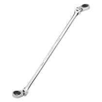 Chave de catraca de cabeça flexível DURATECH 17x19mm extra longa Chave de catraca de cabeça flexível DURATECH 17x19mm extra longa