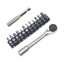 Chave De Catraca Mini 1/4 Polegada 72 Dentes Bidirecional Reversível Magnética Anticorrosão