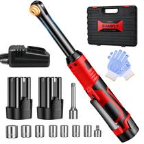 Chave de catraca sem fio SOARFLY 3/8 16,8V 40 pés-lbs com 2 baterias