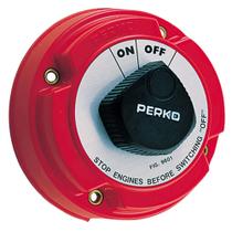 Chave de desconexão da bateria Perko 9601DP, vermelha Chave de desconexão da bateria Perko 9601DP, vermelha
