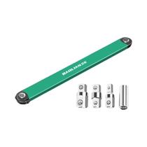 Chave De Extensão Offset De Cabeça Dupla, Ferramenta Multifuncional Com Adaptadores De 1/2, 1/4 E