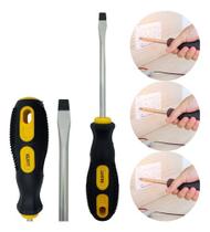 Chave De Fenda 20cm Profissional Imantada Cabo Emborrachado