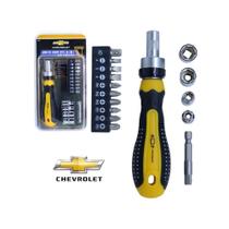 Chave de Fenda com 9 bits + 4 Canhão/Soquete Ref. GM5516