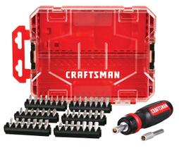 Chave de fenda com catraca CRAFTSMAN CMHT68017 44PC com caixa vermelha Chave de fenda com catraca CRAFTSMAN CMHT68017 44PC com caixa vermelha