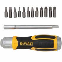 Chave de fenda Dewalt Ratcheting com armazenamento de 12 bits
