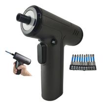 Chave de Fenda Eletrica 10 Bits Obra Construçao Reforma Bateria Recarregavel Luz de Led Ferramenta Portatil Casa Empresa Multiuso Potente Chave de Fenda Eletrica 10 Bits Obra Construçao Reforma Bateria Recarregavel Luz de Led Ferramenta Portatil Casa Empresa Multiuso Potente