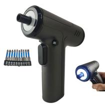 Chave de Fenda Eletrica 10 Bits Obra Construçao Reforma Bateria Recarregavel Luz de Led Sem Fio Multiuso Casa Trabalho Empresa Portatil Seguro Chave de Fenda Eletrica 10 Bits Obra Construçao Reforma Bateria Recarregavel Luz de Led Sem Fio Multiuso Casa Trabalho Empresa Portatil Seguro