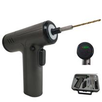 Chave de Fenda Eletrica 29 Bits Furadeira Parafusadeira Maleta Broca Construçao Obra Reforma Sem Fio Recarregavel