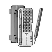 Chave De Fenda Elétrica De Precisão 46 Em 1 Silenciosa De Alto Torque Com Bateria Recarregável Para