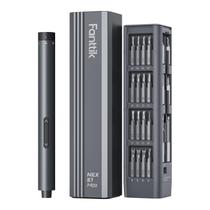 Chave de fenda elétrica Fanttik E1 Max 3.7V com bits 50 em 1 cinza