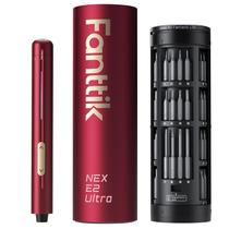 Chave de fenda elétrica Fanttik E2 Ultra Cordless 50 bits vermelha