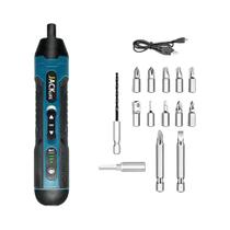 Chave de Fenda Elétrica Sem Fio Recarregável - 1300mAh, 3.6V, com Mini Furadeira Chave de Fenda Elétrica Sem Fio Recarregável - 1300mAh, 3.6V, com Mini Furadeira