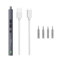 Chave De Fenda Elétrica Sem Fio Recarregável De Precisão Com 6 Em 1 Mini Bits Para Reparo De Chave De Fenda Elétrica Sem Fio Recarregável De Precisão Com 6 Em 1 Mini Bits Para Reparo De