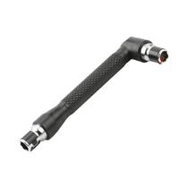 Chave de fenda hexagonal tipo L preta 1/4 90 graus ferramenta de chave de alça dupla de 6,35 mm