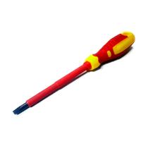 Chave de Fenda Isolada Alta Tensão 1/8x3 Pol Cromo Vanádio VDE F000363 Ipiranga Chave de Fenda Isolada Alta Tensão 1/8x3 Pol Cromo Vanádio VDE F000363 Ipiranga