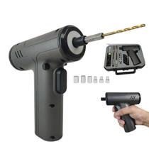 Chave de Fenda Parafusadeira Furadeira Eletrica 29 Bits Maleta Bateria Recarregavel Luz de Led Obra Reforma Construçao Sem Fio Potente Portatil Seguro Chave de Fenda Parafusadeira Furadeira Eletrica 29 Bits Maleta Bateria Recarregavel Luz de Led Obra Reforma Construçao Sem Fio Potente Portatil Seguro