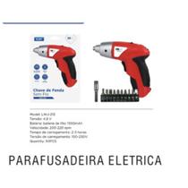 Chave De Fenda Parafusadeira Sem Fio 4.8v Elétrica Bivolt LUATEK