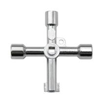 Chave De Fenda Portátil Multifuncional 4 Em 1 Prata, Combinação De Cabeça De Chave De Fenda DIY