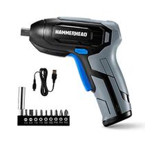 Chave de fenda sem fio Hammerhead recarregável 4V com 9 bits