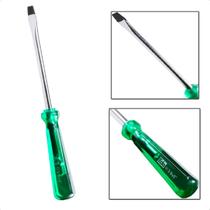 Chave de Fenda Transparente Verde 3/8 X 6 Imantada