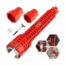 Chave de Grifo Inglesa Universal Hidráulica Ferramenta Multifuncional 8 em 1 Pia Torneira Cano Envio Imediato