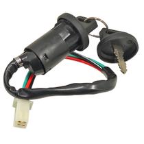 Chave De Ignição Universal De 4 Pinos Para Motocicleta, Fechadura Elétrica De Porta, Tampa Protetora