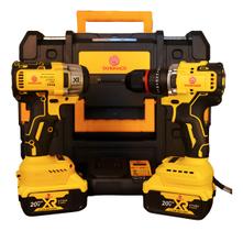 Chave De Impaco E Parafusadeira Furadeira A Bateria 20v Amarelo 127/220v 60 Chave De Impaco E Parafusadeira Furadeira A Bateria 20v Amarelo 127/220v 60