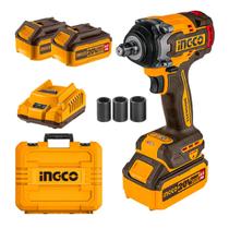 Chave de Impacto 1/2" 20V Ingco CIWLI2050-9 Com Bateria 4Ah Chave de Impacto 1/2" 20V Ingco CIWLI2050-9 Com Bateria 4Ah
