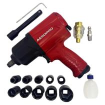 Chave De Impacto 1/2'' Com 17 Peças (Rp 17808-A) - Aeropro Chave De Impacto 1/2'' Com 17 Peças (Rp 17808-A) - Aeropro