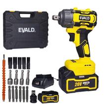 Chave de Impacto 1/2 POL 20V Brushless com 2 Baterias 4,0Ah e Maleta EV-3500 EVALD
