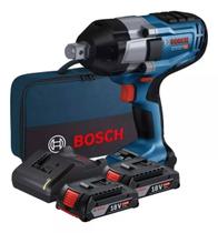 Chave de impacto 18v gds 18v1050 + kit 2 bat 2ah + bolsa bosch Chave de impacto 18v gds 18v1050 + kit 2 bat 2ah + bolsa bosch