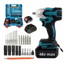 Chave De Impacto 2 Baterias Parafusadeira Brushless Bivolt