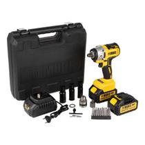 Chave De Impacto 21V 380Nm Brushless com 2 Baterias 3000mAh, Kit 15 acessórios e Maleta Muke Tools Chave De Impacto 21V 380Nm Brushless com 2 Baterias 3000mAh, Kit 15 acessórios e Maleta Muke Tools