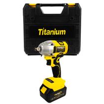 Chave De Impacto 21v Com 1 Bateria 15000mah Titanium Chave De Impacto 21v Com 1 Bateria 15000mah Titanium